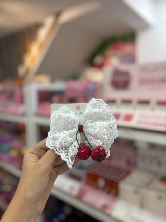 Barettes cheveux cerise tendance été cherry