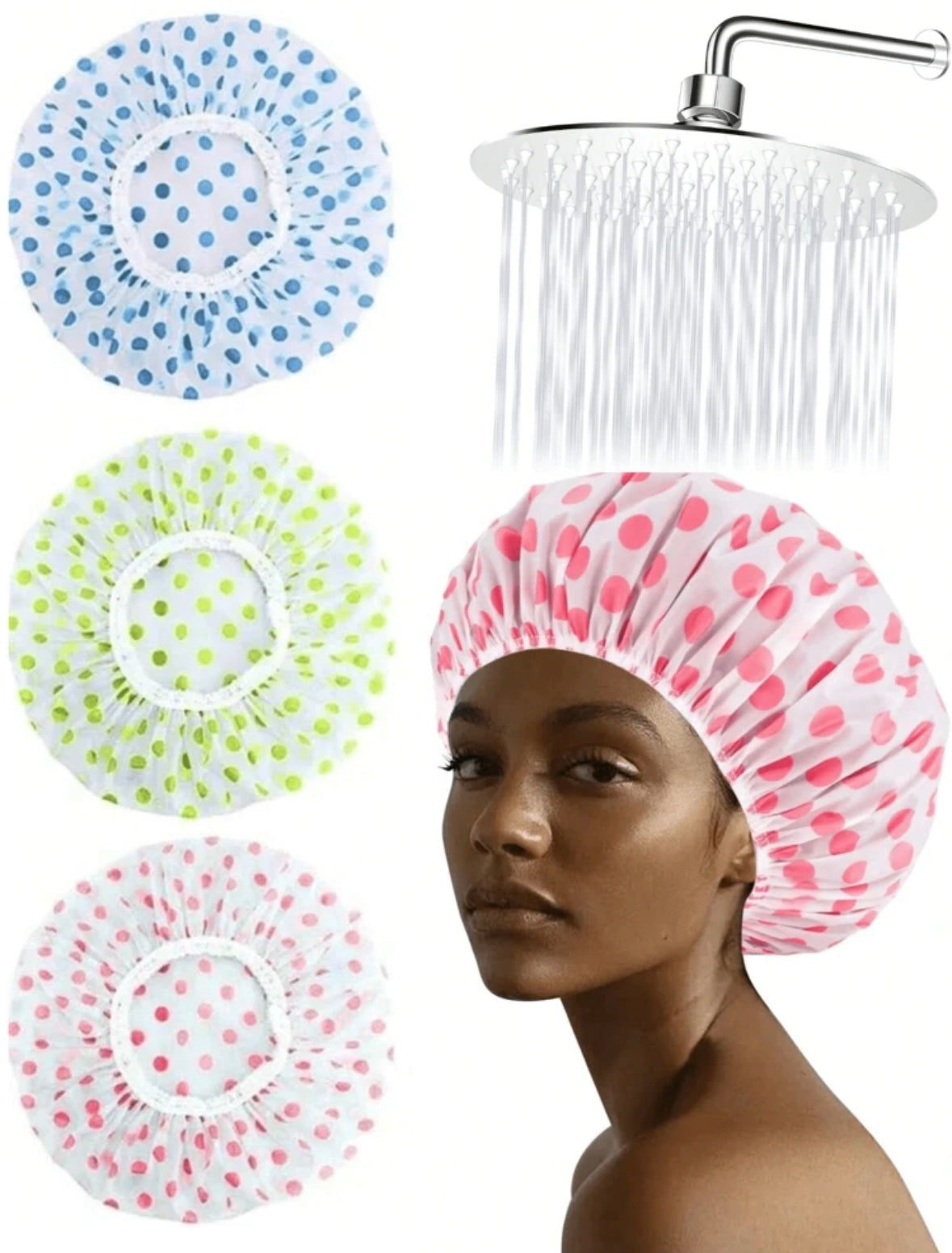 Bonnet de douche en plastique réutilisable - Girlzbox