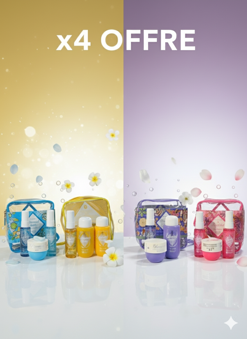 Offre x4 Pack brume pour le corps gel douche crème hydratante odeur fruitée fraîche - Girlzbox