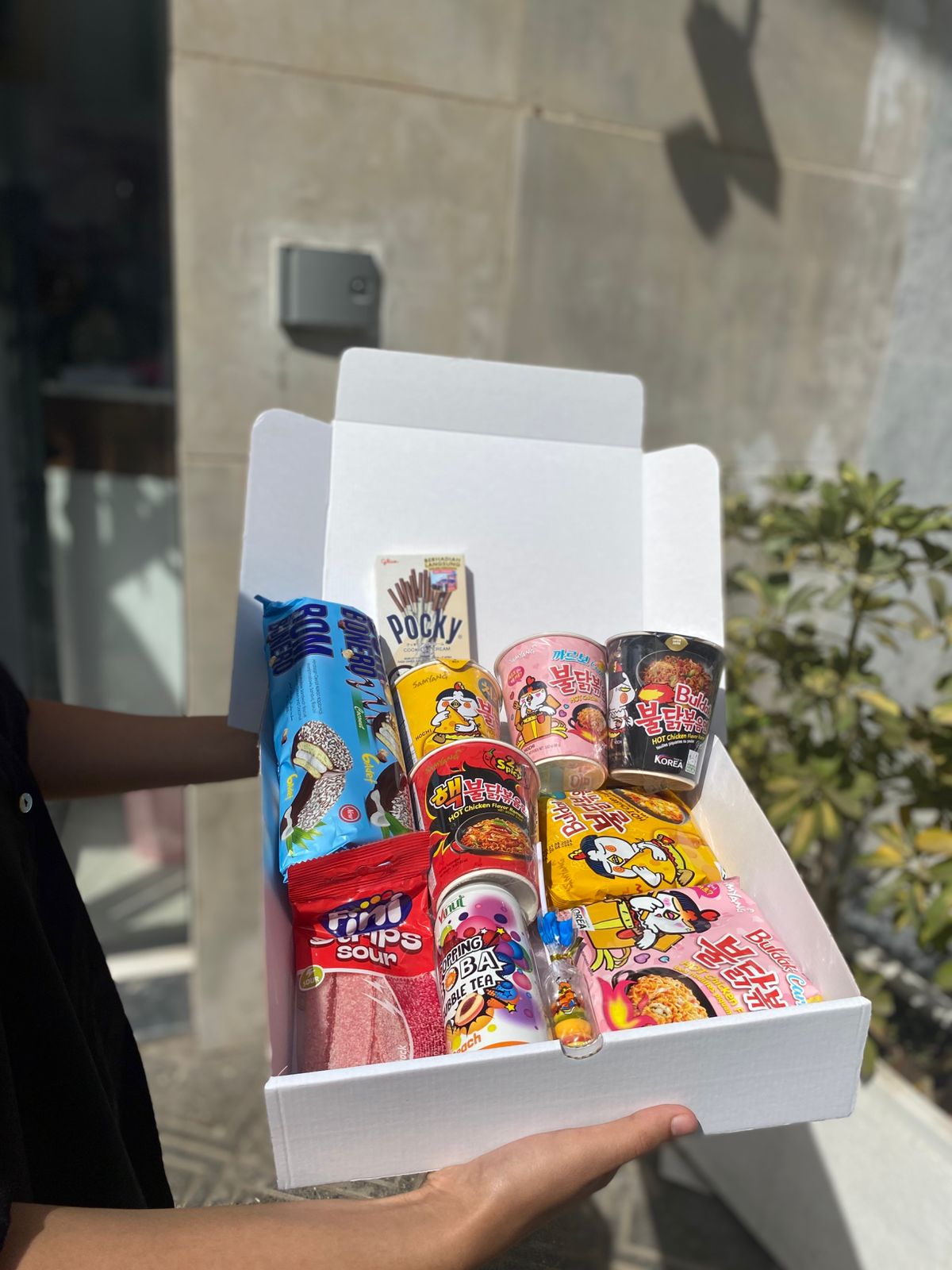 Sweet and chilli box samyang noodels bubbles tea - girlzbox