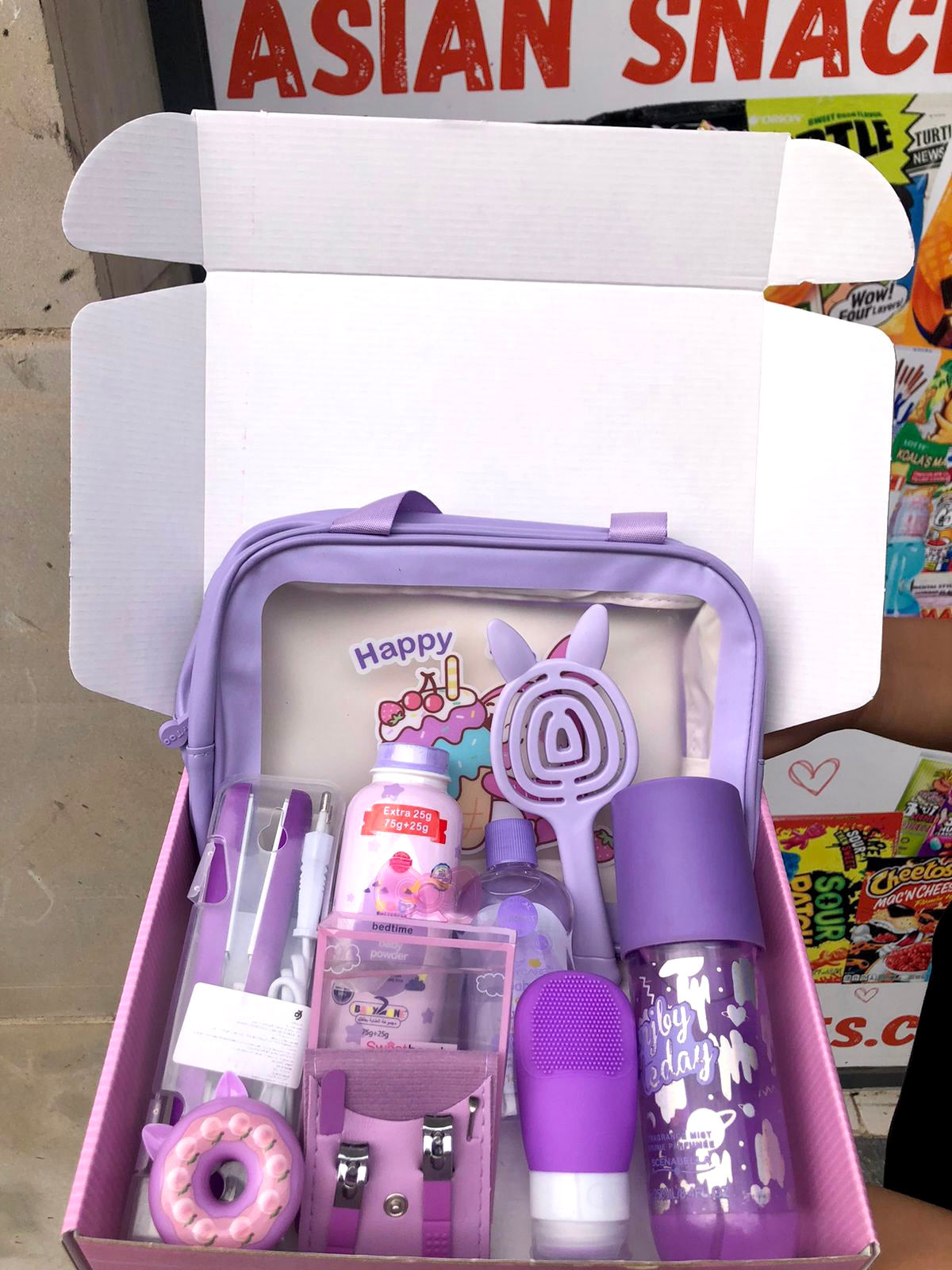 Happy purple box essentiel rentrée scolaire - Girlzbox