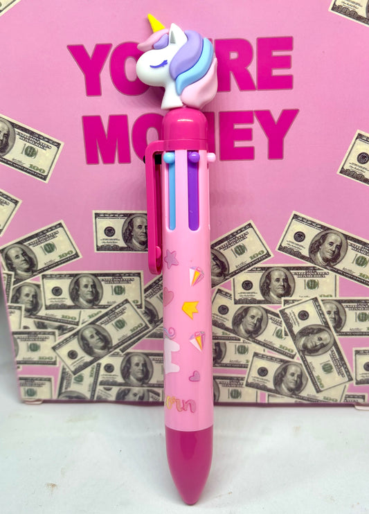 Plusieurs couleurs stylo back to school unicorn- Girlzbox