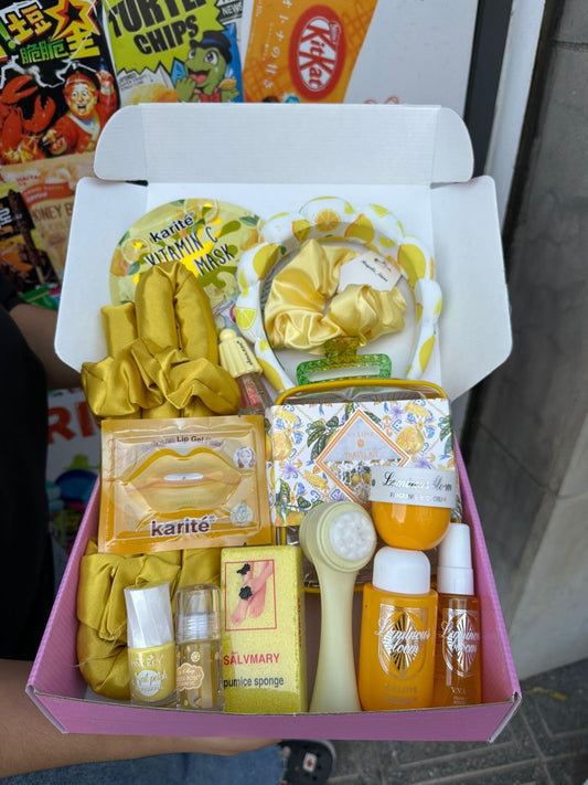 Yellow good smell skin care box - Girlzbox