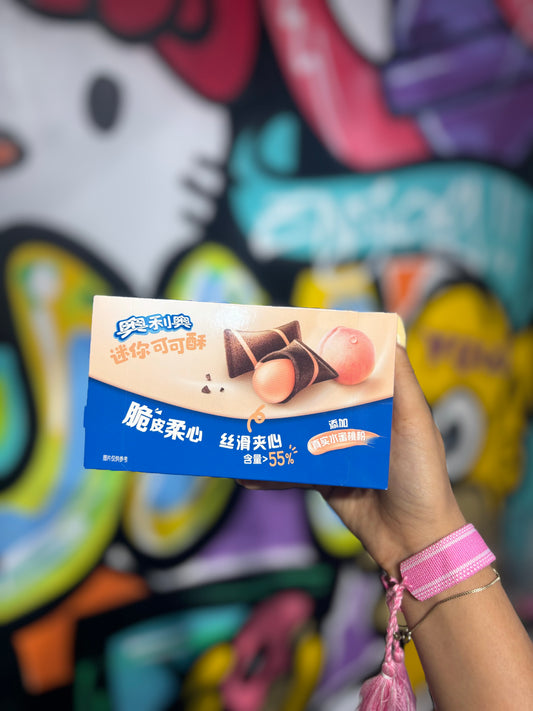 Oreo fourré roll asian snacks chocolat  pêche biscuit - Girlzbox