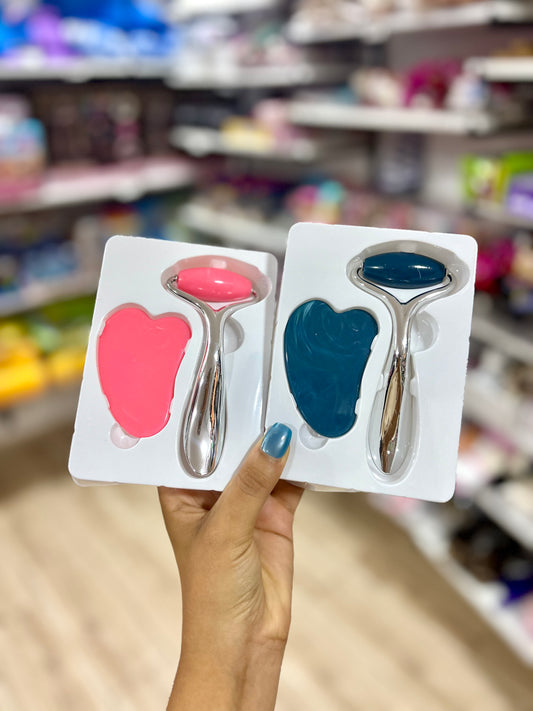 Jade roller et guacha massage pour le visage -Girlzbox
