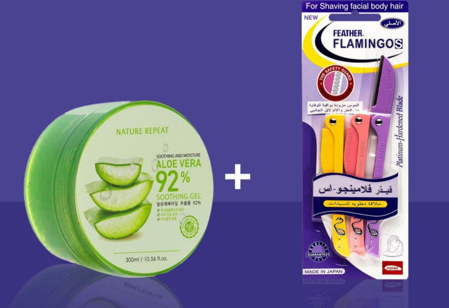 Tondeuse à cheveux Flamingo S + Gel apaisant 92% Aloe Vera