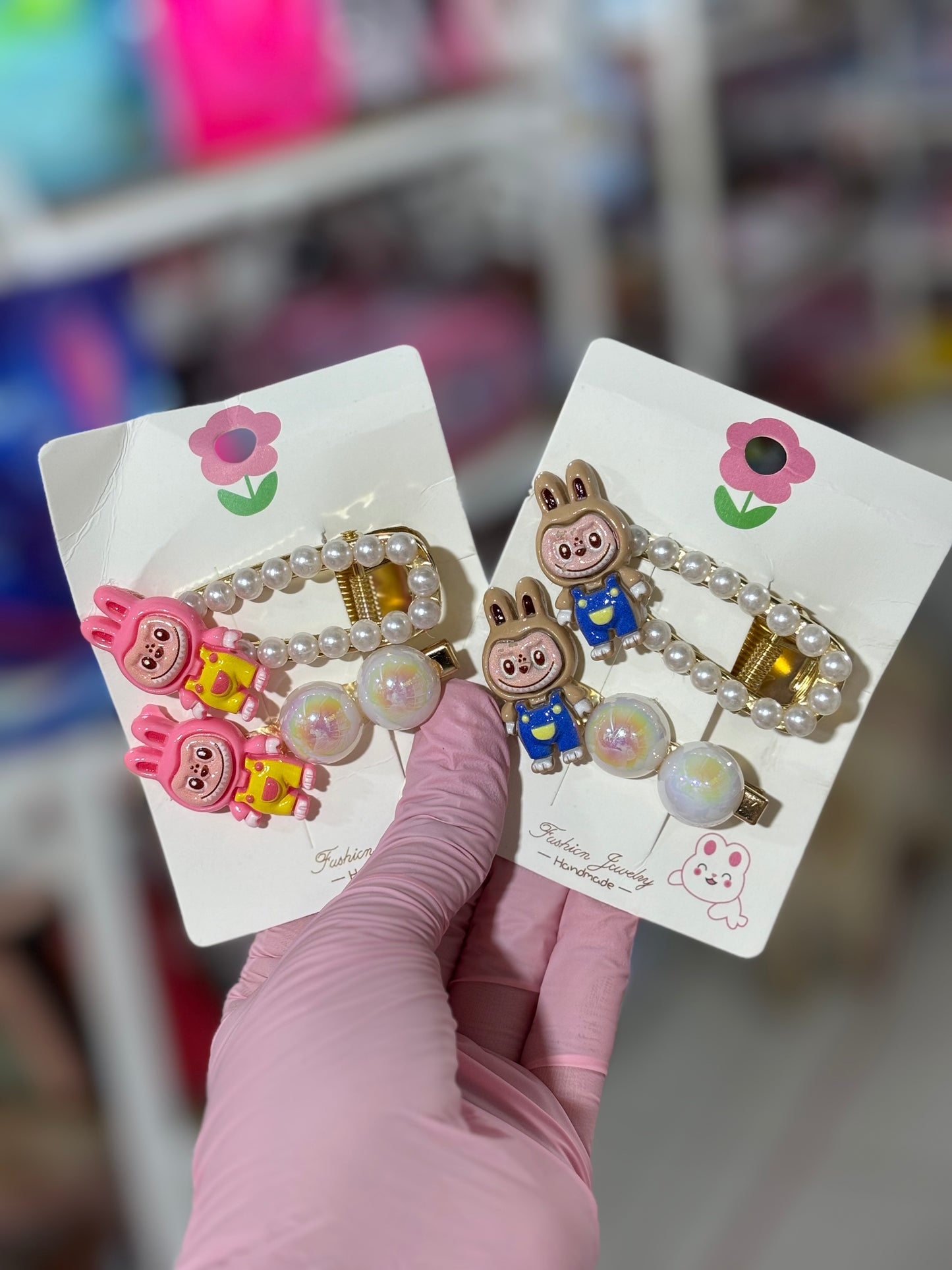 Pack barrette pour les cheveux labubu - Girlzbox