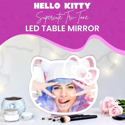 Miroir led hello kitty vanity mirror- Girlzbox