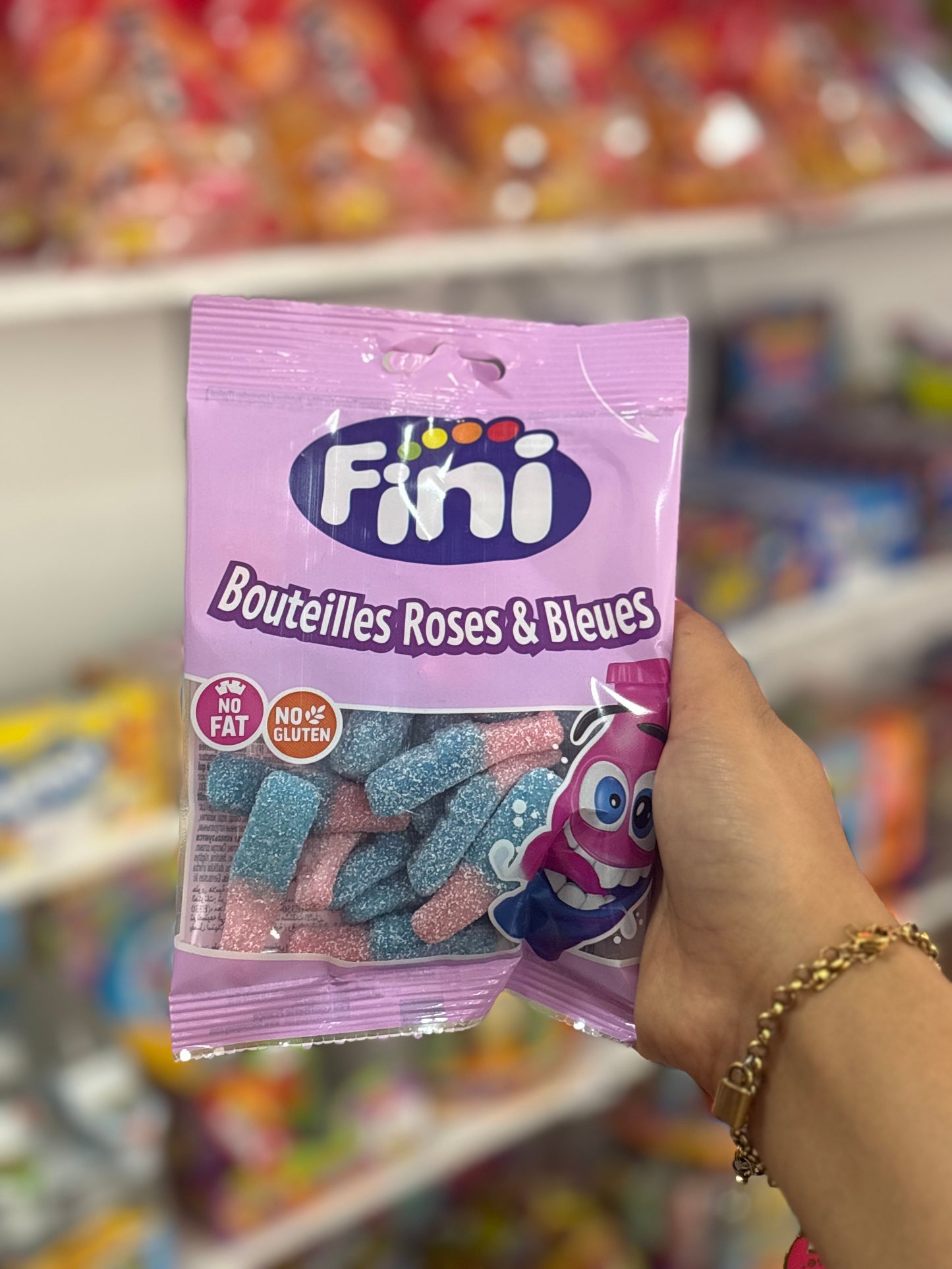Fini bouteilles rose bleu gummy sweet - Girlzbox