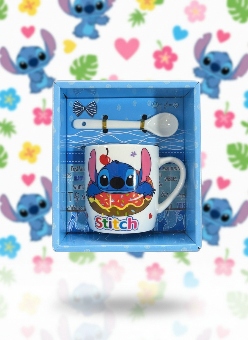 Stitch mug et cuillère - Girlzbox
