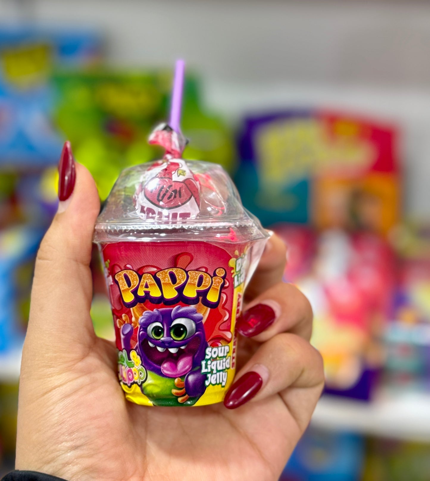 Pappi lollipop gel sour candy cargo pappi - Girlzbox