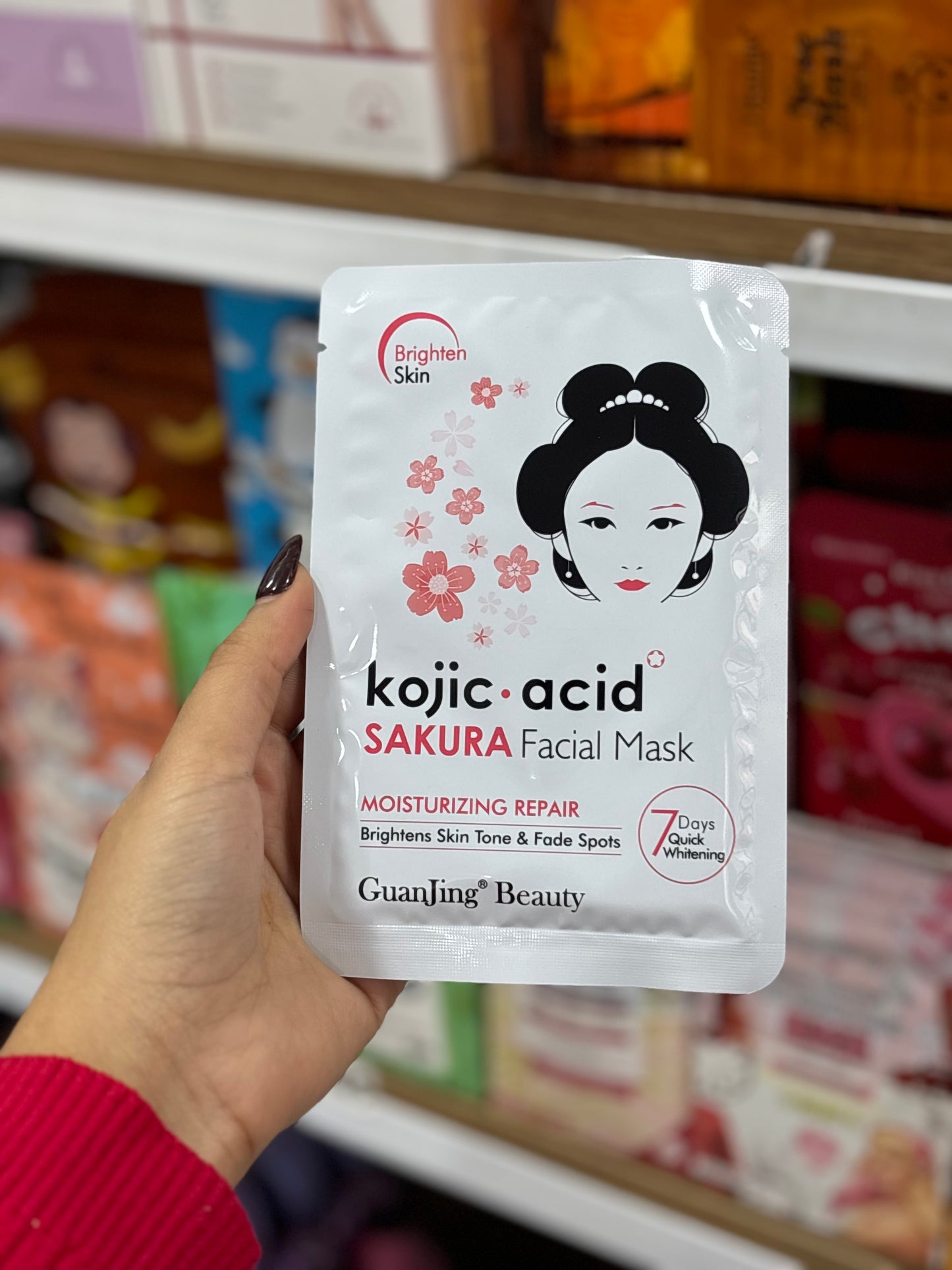 Kojic acid sakura face mask masque pour le visage - Girlzbox