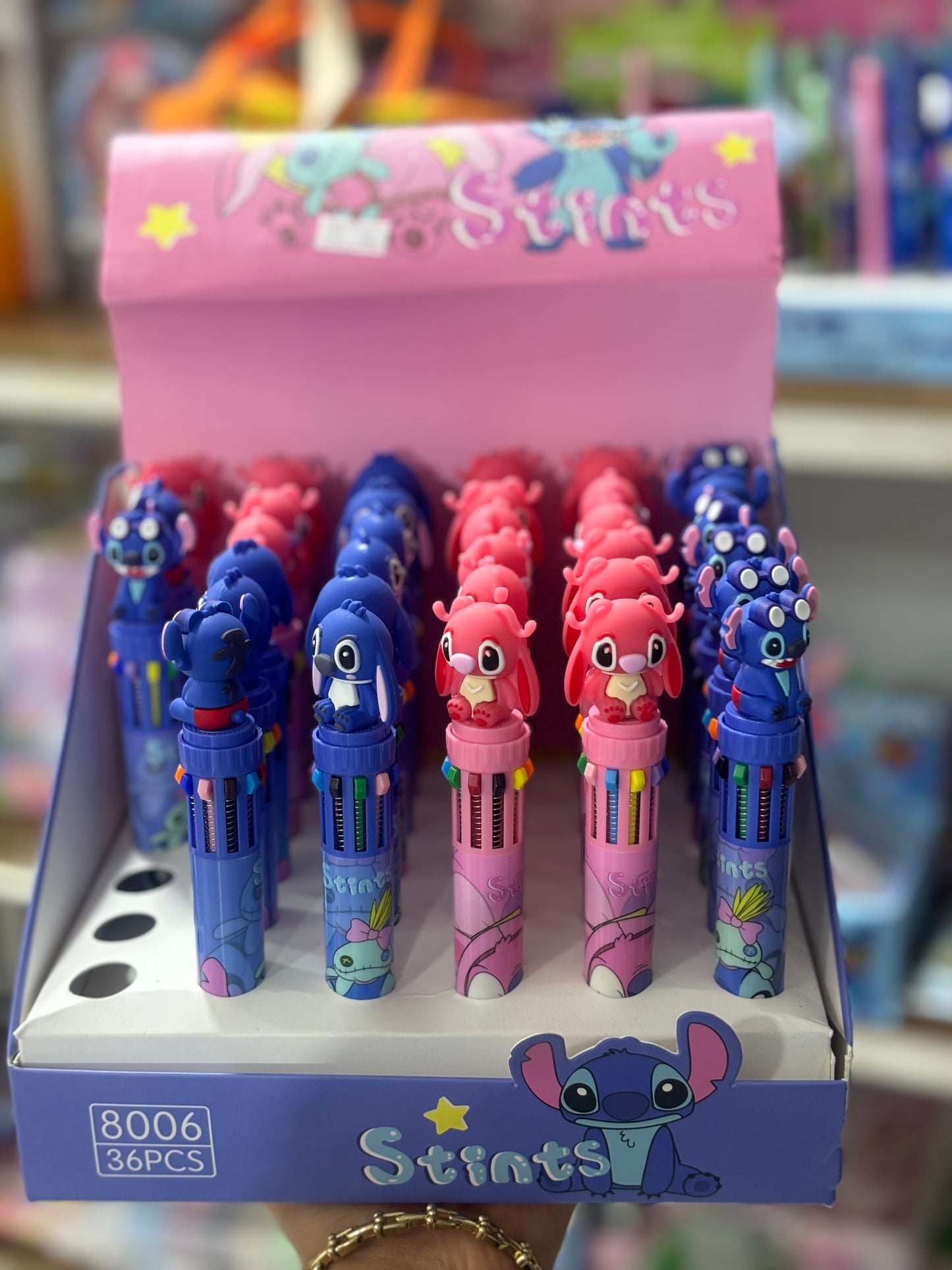 Stylo stitch plusieurs couleur back to school