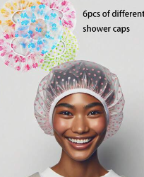 Bonnet de douche en plastique réutilisable - Girlzbox