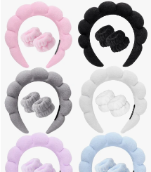 Bandeau 3pcs face washing wrist band popular- couleur aléatoire