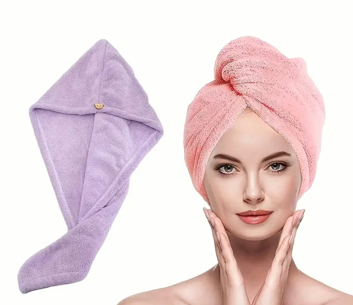 Hair towel serviette pour cheveux long- girlzbox