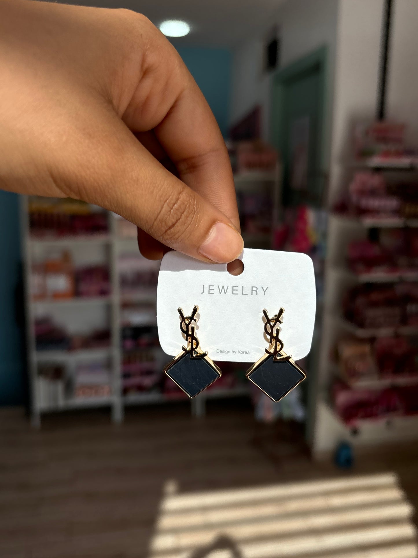Boucles d’oreilles trendy motif aléatoire - Girlzbox