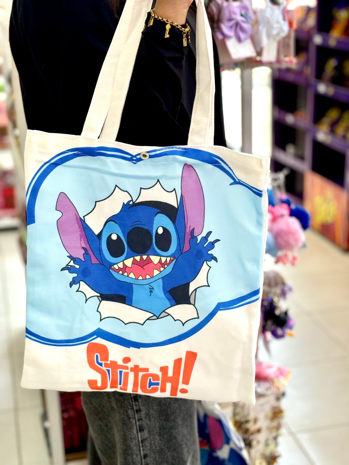 Sac stitch tote bag pour l’été motif aléatoire - Girlzbox