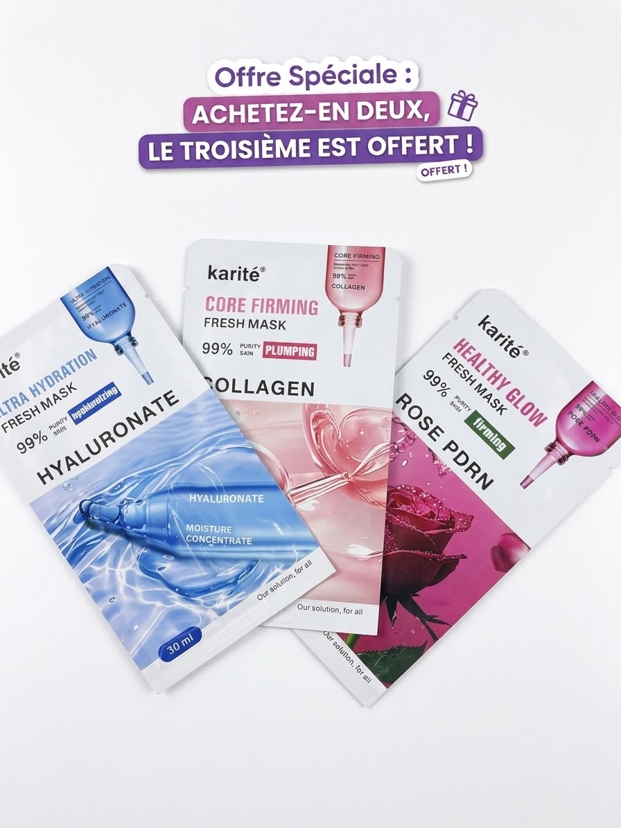 Offre 2=3 sheet mask masque pour le visage hydratant - Girlzbox