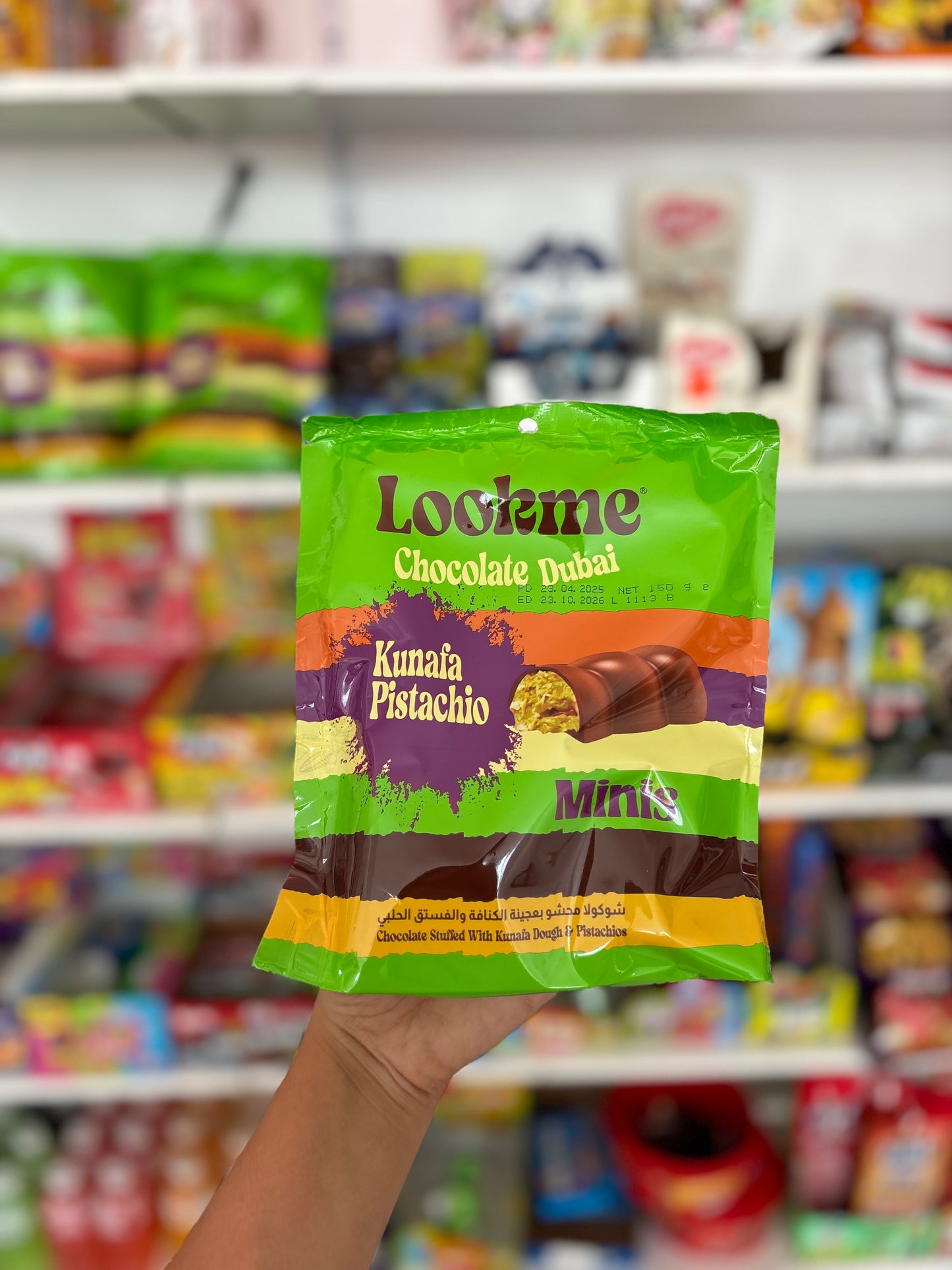 Pack mini Chocolat kunafa pistache dubai - Girlzbox