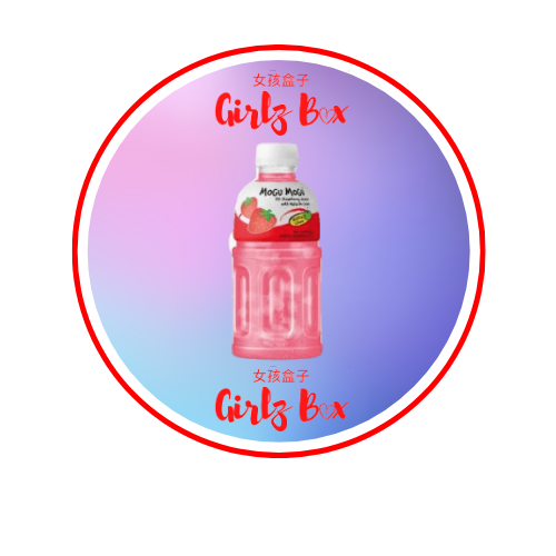 MOGU MOGU Fraise Strawberry flavored drink with nata de coco 320ML