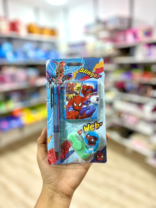 Pack spider man bloc notes stylo - Girlzbox
