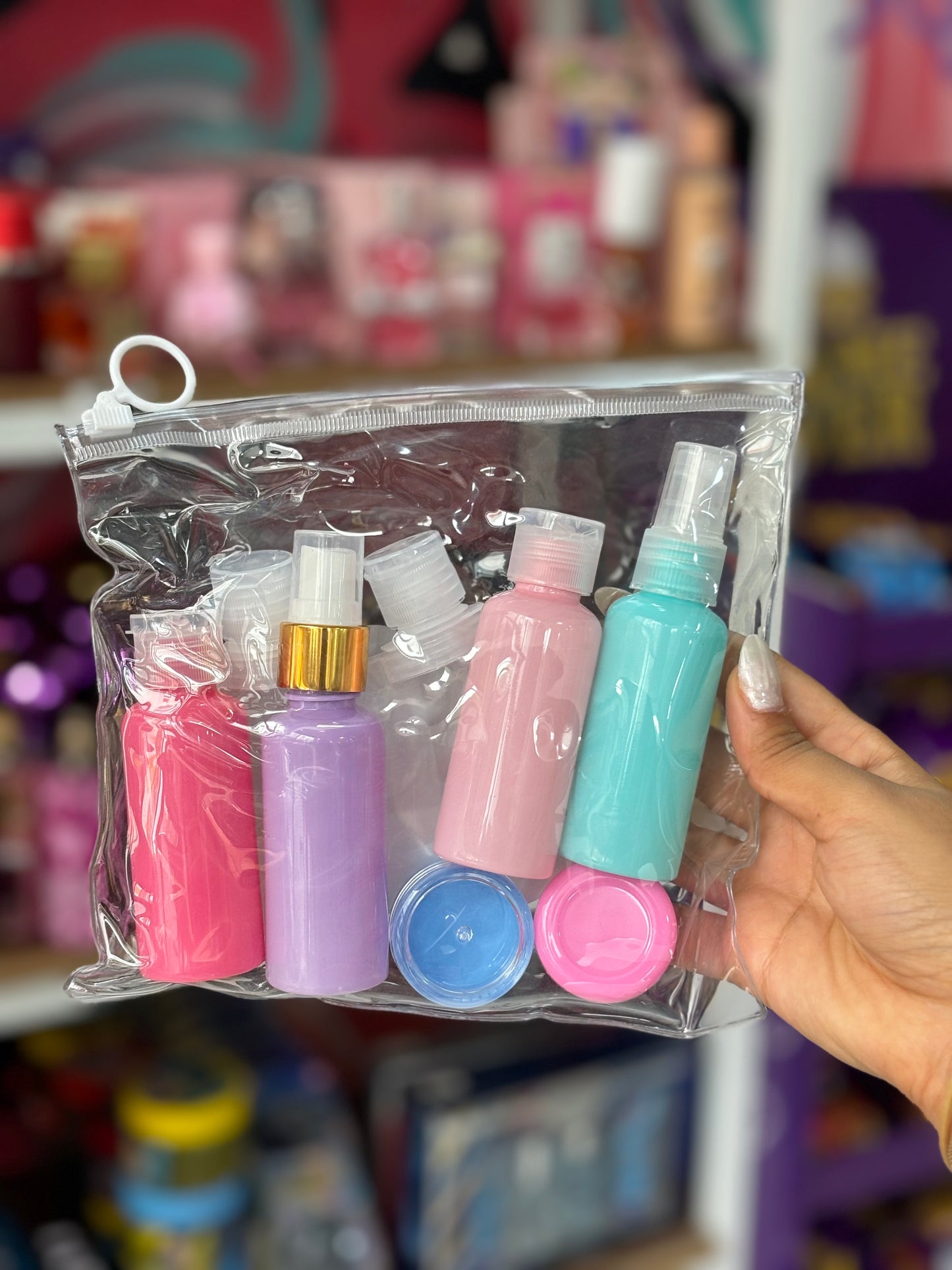 Set voyage mini bouteilles - Girlzbox