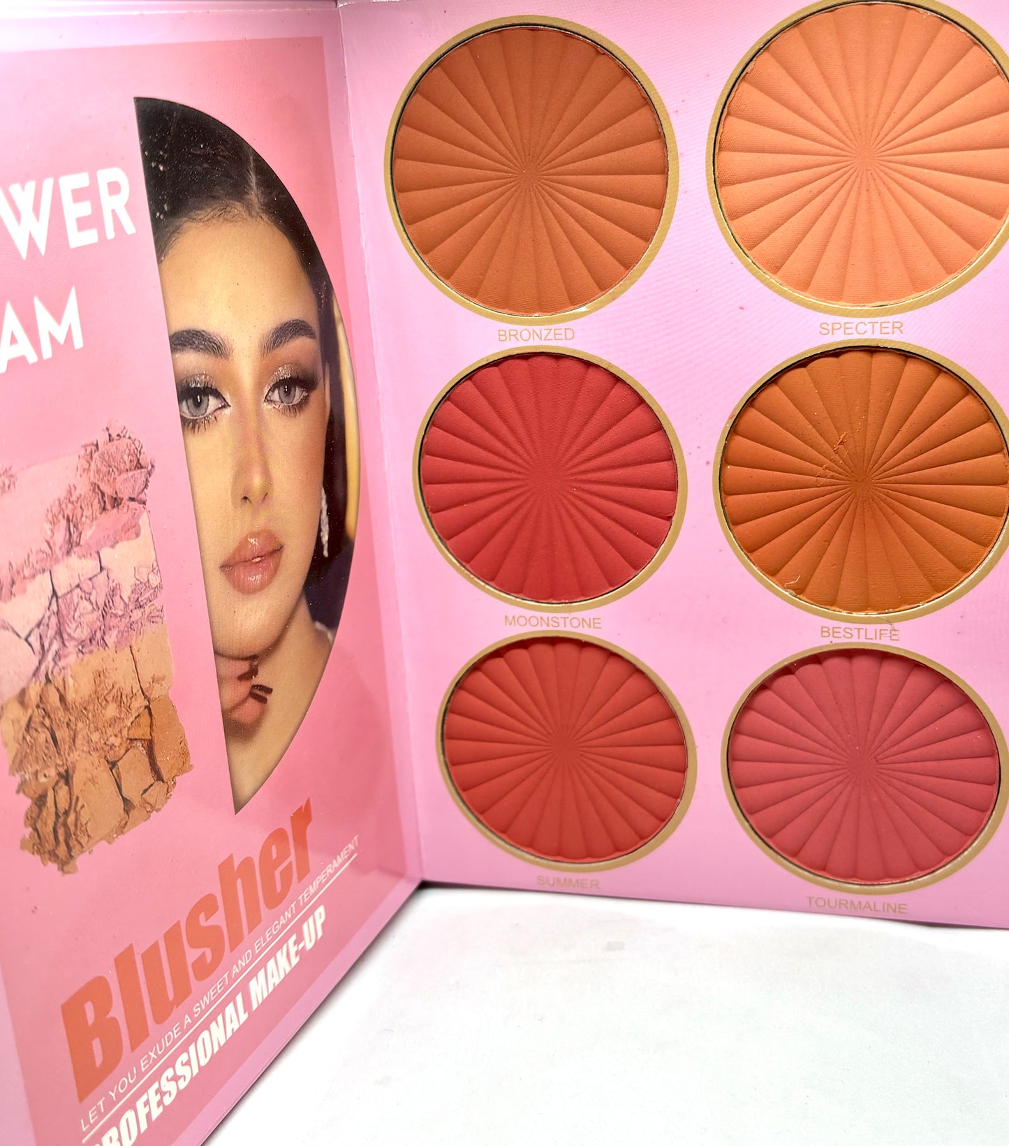 Grande palette 4 pages tout en 1 fards à paupières highlight blush brinzer contouring - Girlzbox