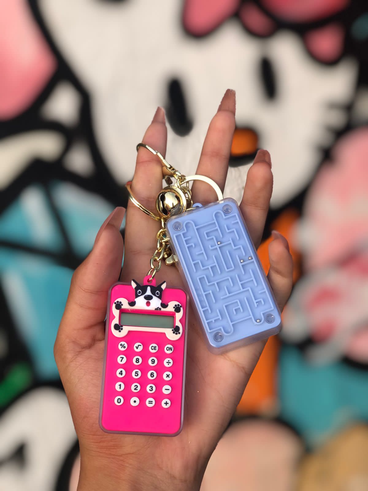 Porte clé avec calculatrice - girlzbox