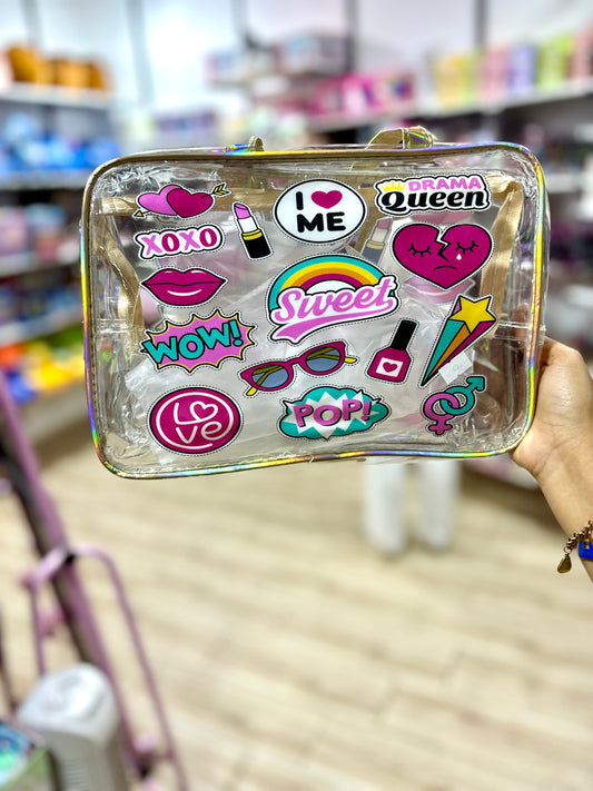 Grande trousse pour douche en plastique - Girlzbox