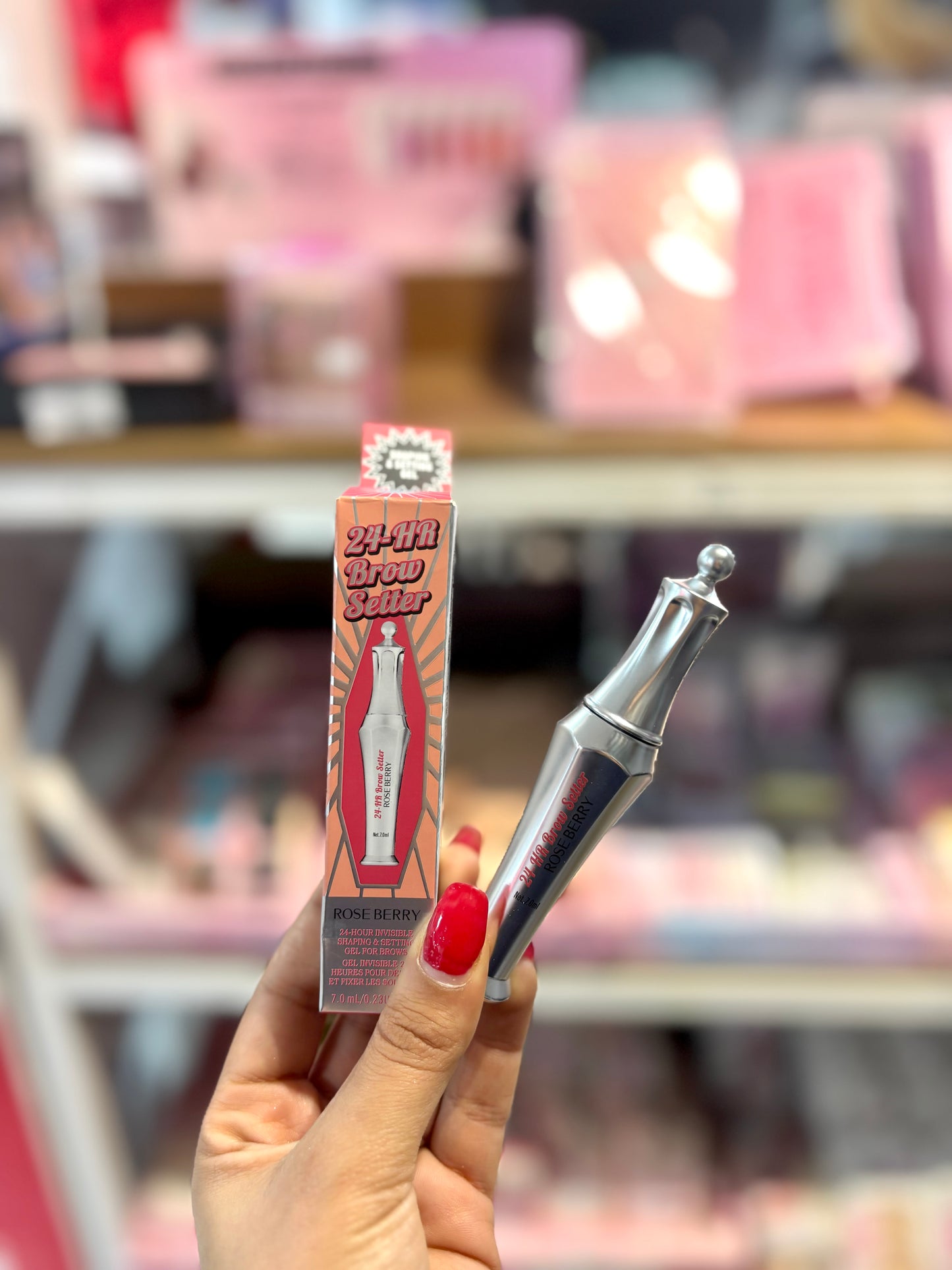 Fixateur pour les sourcils rose berry - Girlzbox