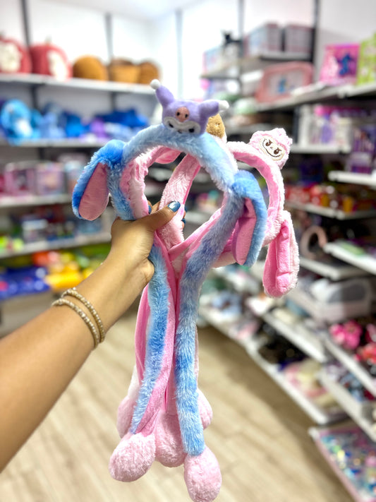 Bandeau fun labubu kuromi motif aléatoire -Girlzbox