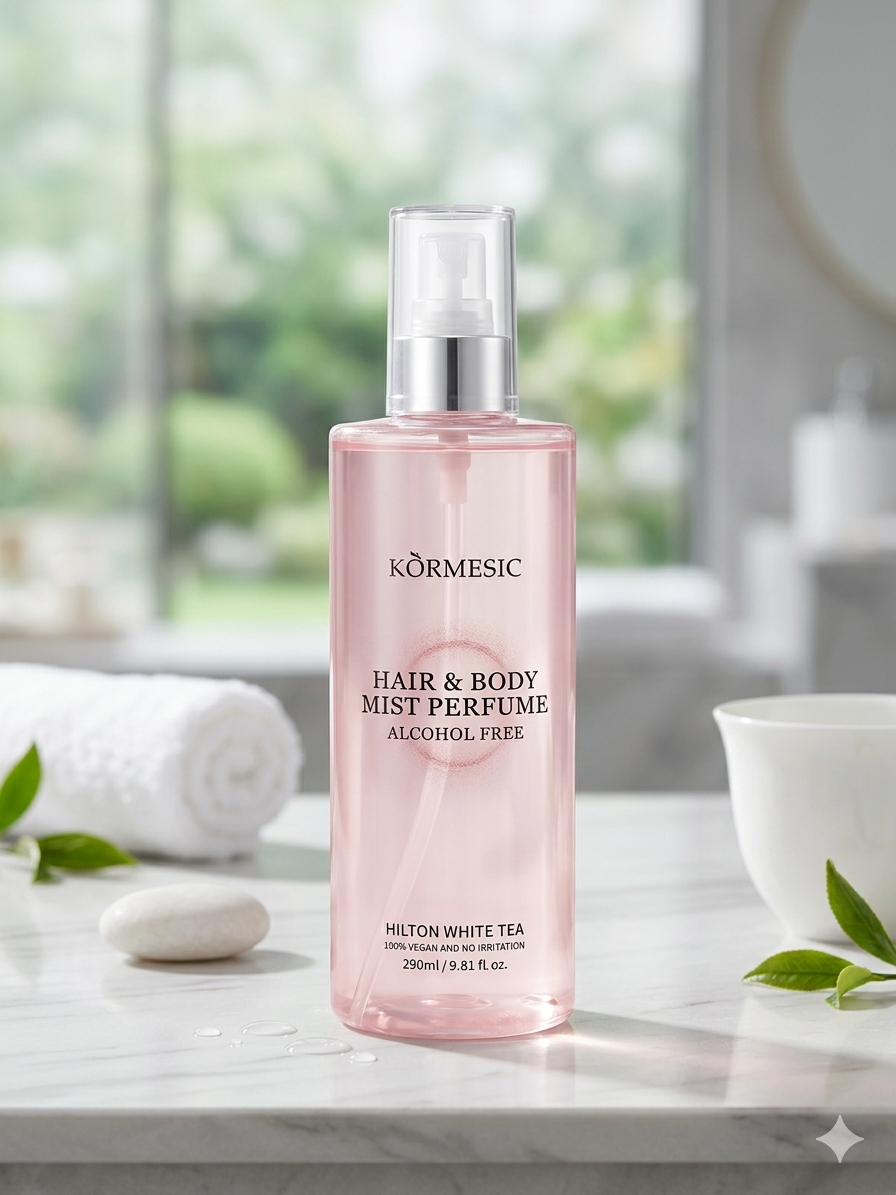 Brume Parfumée Cheveux & Corps KÖRMESIC - Hilton White Tea (290ml)