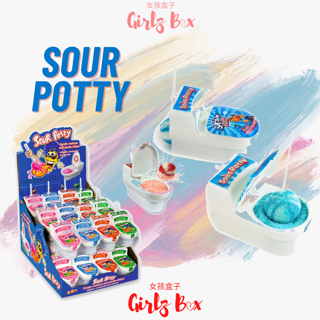 X-Treme Sour Potty candy lollipop sucette bonbon - Girlzbox