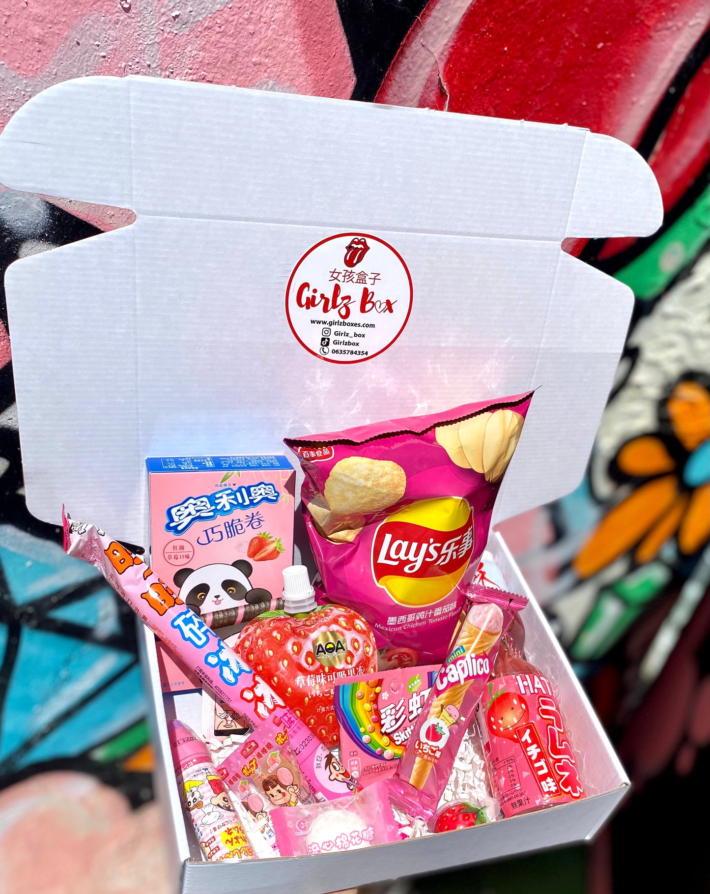 Pink box fraise korean food 200dh - girlzbox