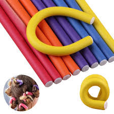 Bigoudis flexibles rouleau pour cheveux, souple, 10 pièces