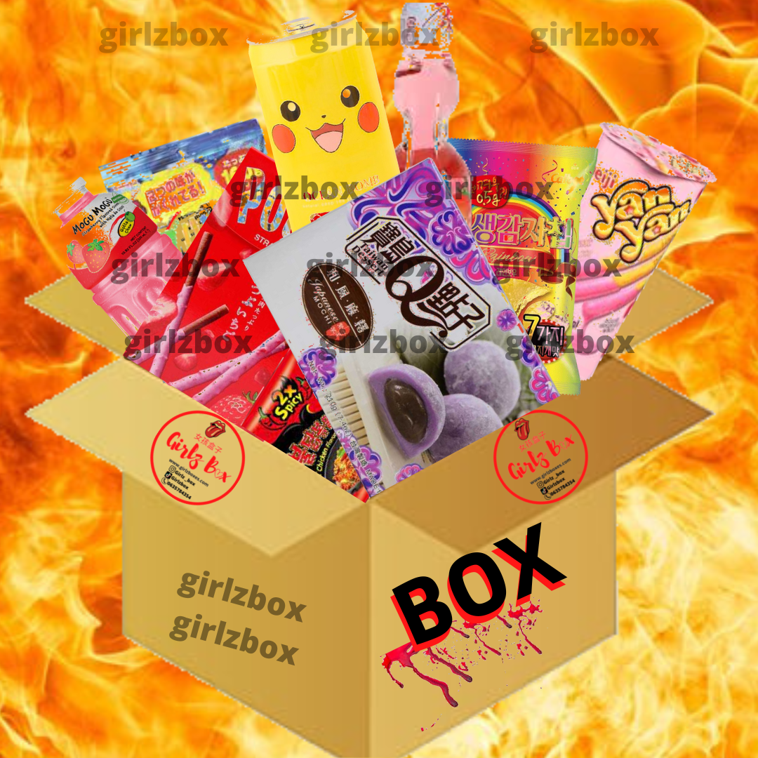 La mix mystery box asian korean food box mystérieuse - girlzbox