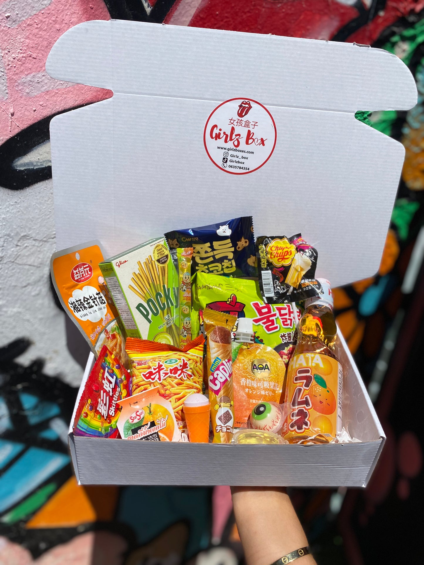 Green orange box koreanfood 200dh -girlzbox
