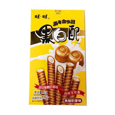 WANT-WANT BLACK-WHITE COOKIES ROLLED WAFERS 56G - Girlzbox