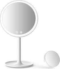 Nouveau Miroir De Maquillage De Bureau Avec Des Lumières Led, Miroir De Cosmétique