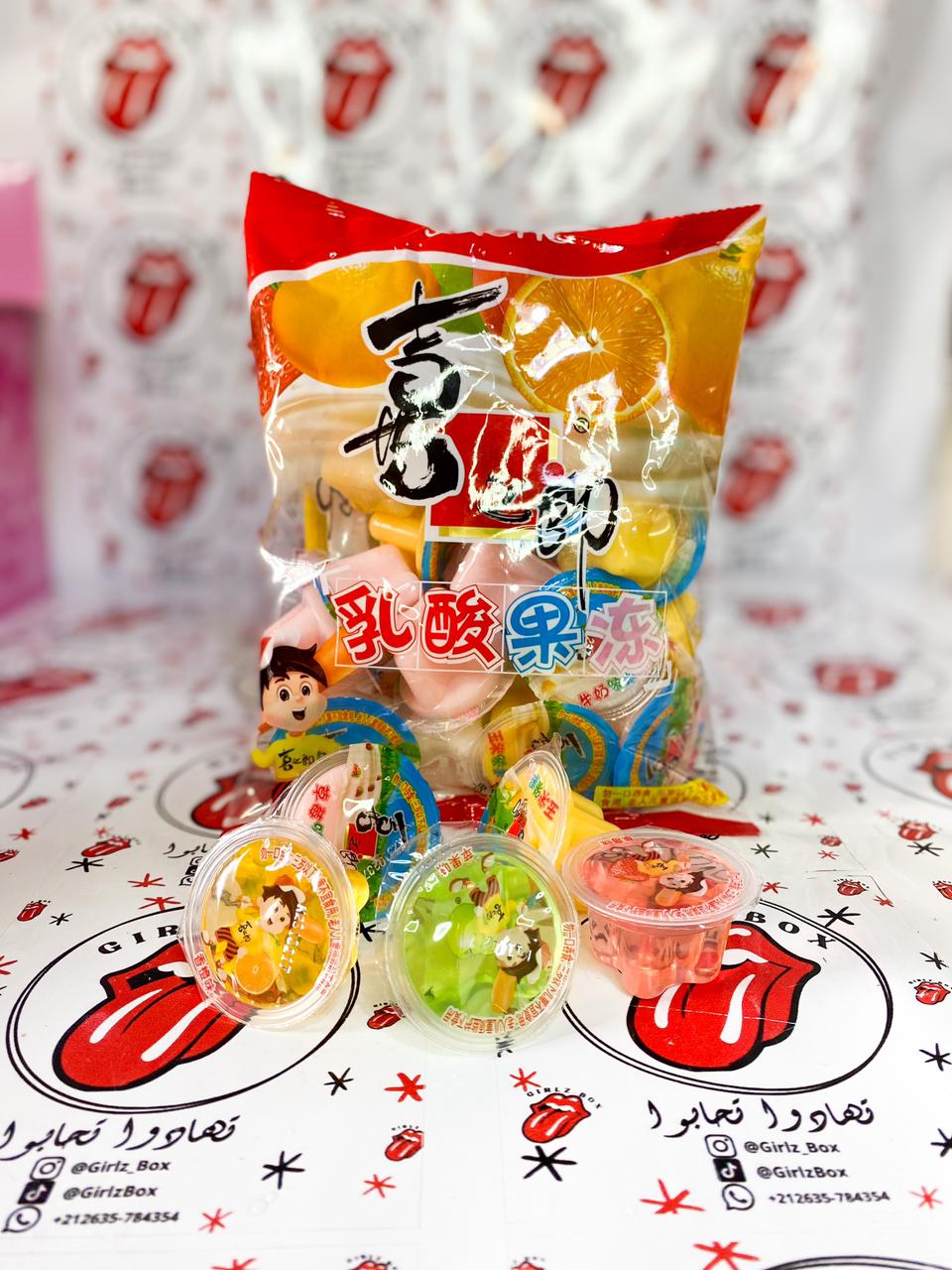 Jelly plusieurs goûts fruits Halal