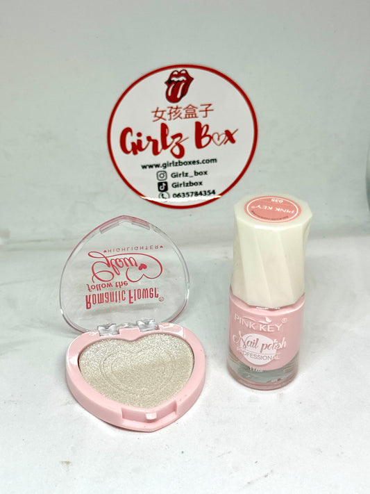 Offre x2 un acheté un offert highlighter et vernis couleur aléatoire - Girlzbox