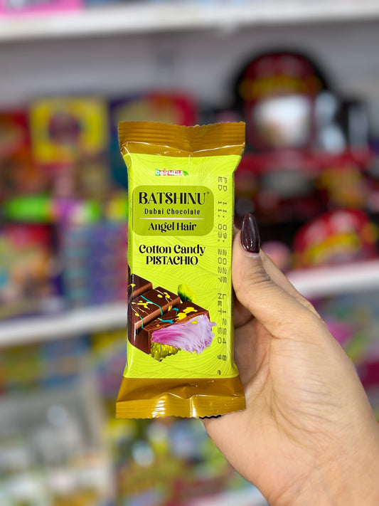 Dubai chocolat cotton candy pistache barbe à papa avec chocolat dubai - Girlzbox