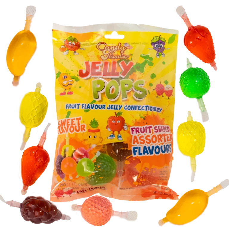 X9 Candy Paradise Halal Sour Vortex Jelly Pops - Jelly Fruits - TikTok Jelly - Fruity Pops - Ice pops 315g