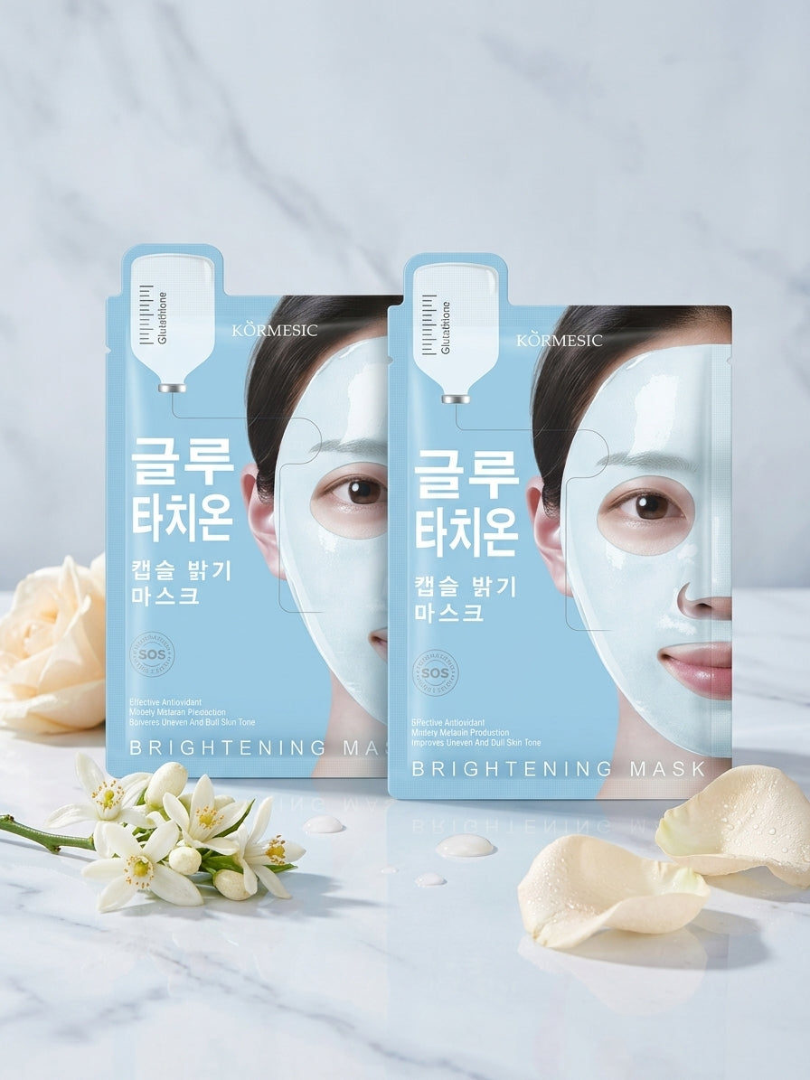 Masque Tissu Éclaircissant au Glutathion – KÖRMESIC