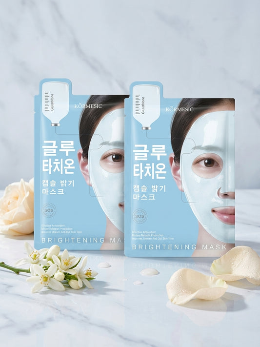 Masque Tissu Éclaircissant au Glutathion – KÖRMESIC