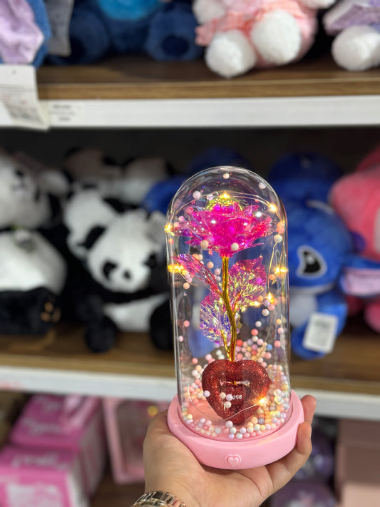 Fleur éternelle avec lumière et musique - Girlzbox