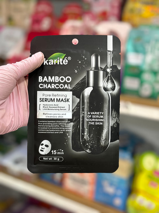Sheet mask masque pour le visage bambo charcoal - Girlzbox