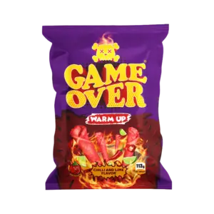 Game over warm up red chips 113g - Girlzbox