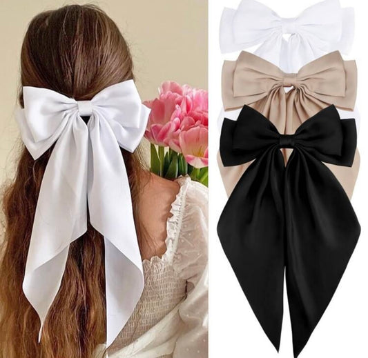 Batettes papillon satin accesoire cheveux aléatoire - Girlzbox